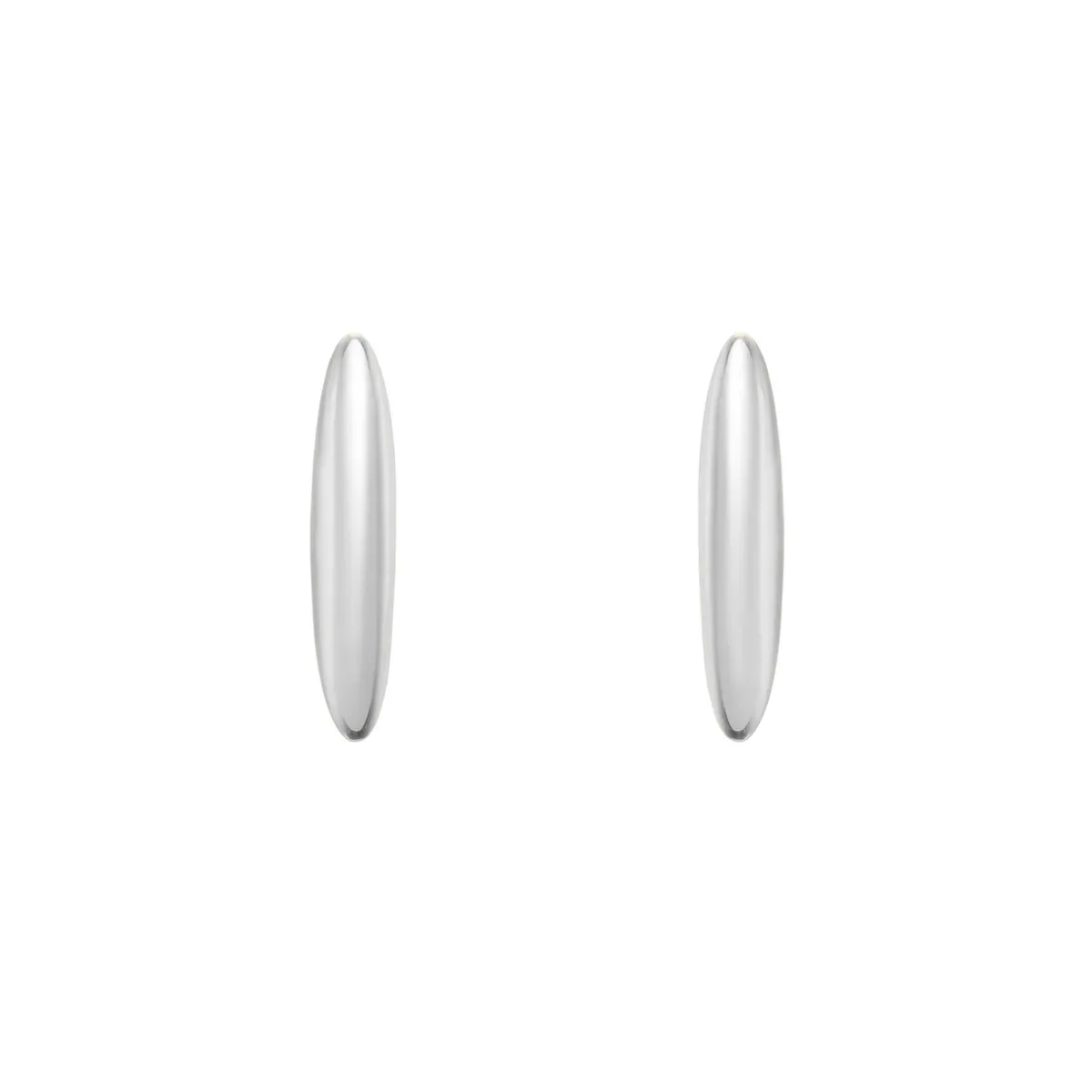 Tomfoolery Silver Long Pebble Studs New