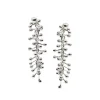 Tomfoolery Silver Molecule Drop Earrings Best