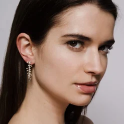 Tomfoolery Silver Molecule Drop Earrings Best