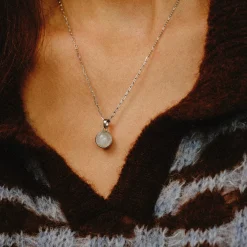 Tomfoolery Silver Moonstone Pendant Hot