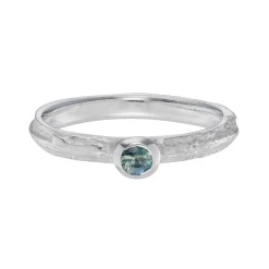 Tomfoolery Silver Oak Sapphire Ring New