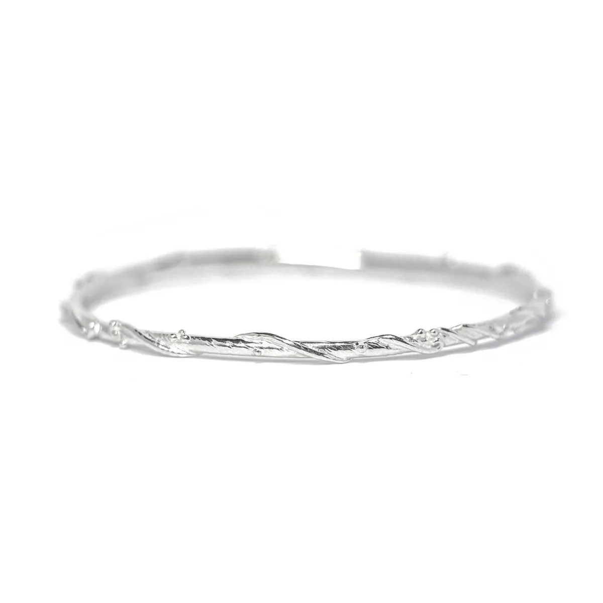 Tomfoolery Silver Ocean Bangle Clearance