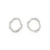 Tomfoolery Silver Pebble Circle Studs Best