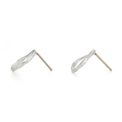 Tomfoolery Silver Pebble Circle Studs Best