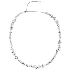 Tomfoolery Silver Pebble Full Necklace Sale