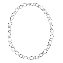 Tomfoolery Silver Pebble Organic Chain Sale