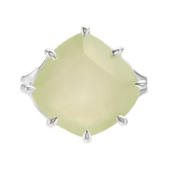 Tomfoolery Silver Pebble Prehnite Ring Sale