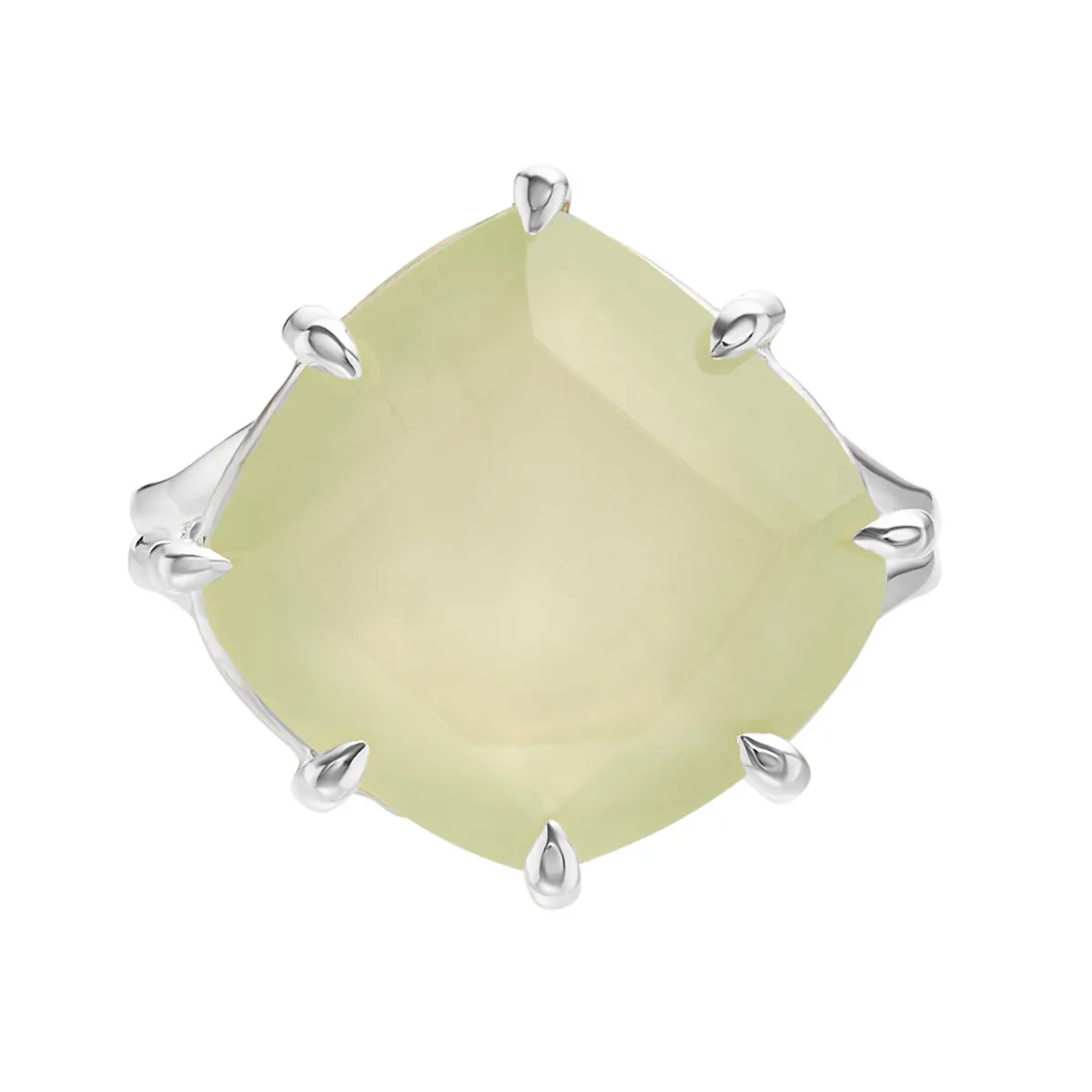 Tomfoolery Silver Pebble Prehnite Ring Sale