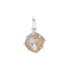 Tomfoolery Silver Pebble Round Rutilated Quartz Charm Best