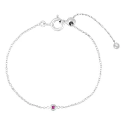Tomfoolery Silver Petite Circle Gem Bracelet Sale