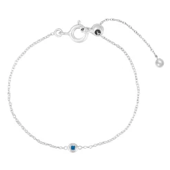 Tomfoolery Silver Petite Circle Gem Bracelet Sale