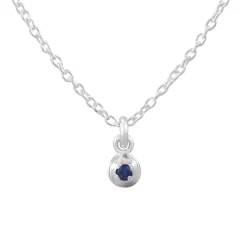 Tomfoolery Silver Petite Round Gem Pendant Sale