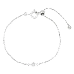 Tomfoolery Silver Petite Square Gem Bracelet Discount