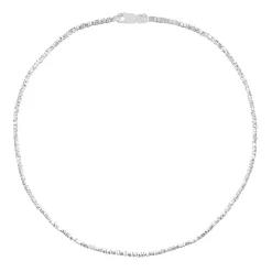 Tomfoolery Silver Qaudrat Necklace Clearance