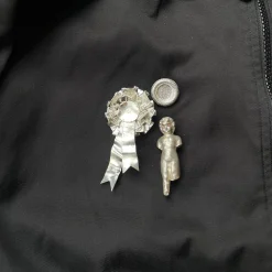 Tomfoolery Silver Rosette Brooch Discount