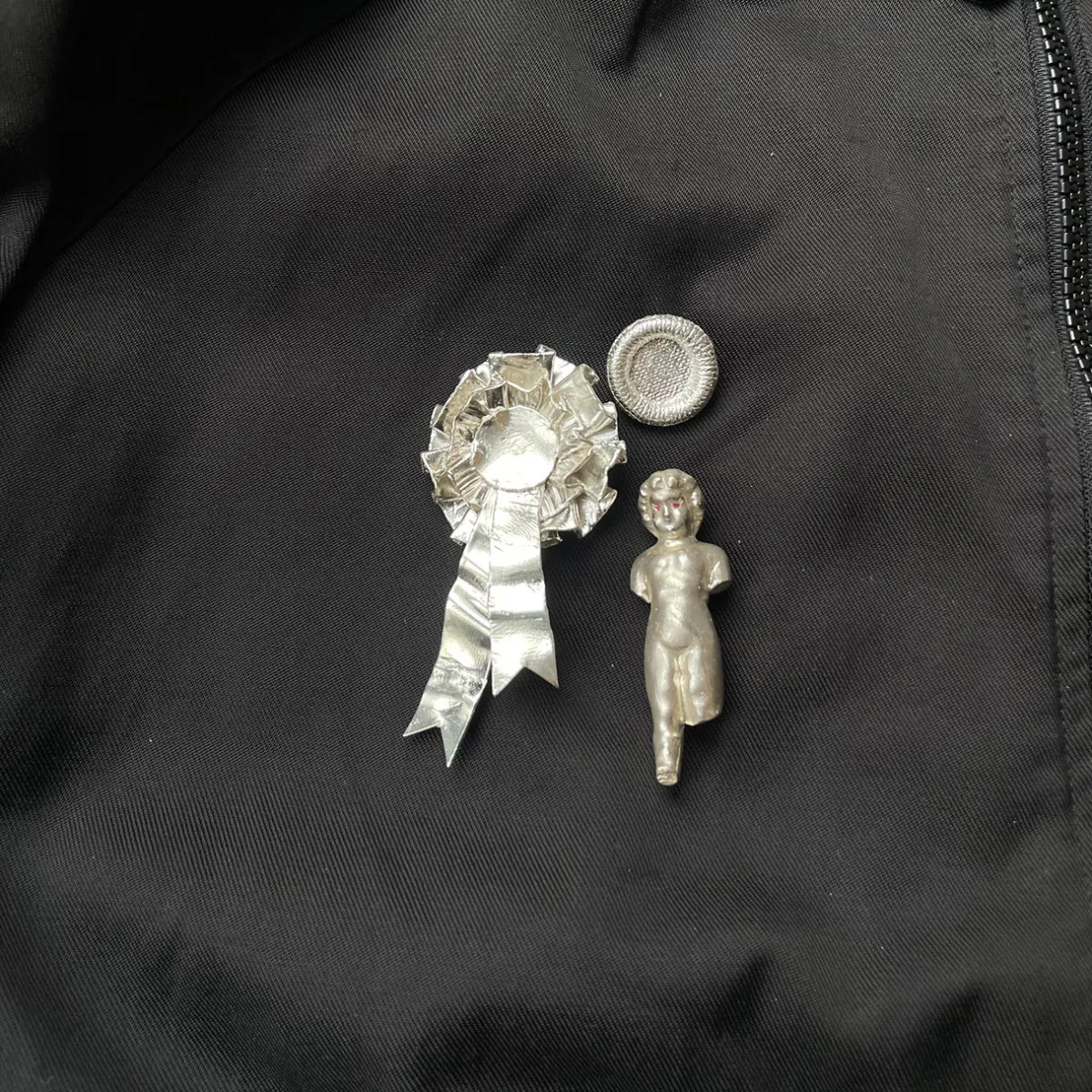 Tomfoolery Silver Rosette Brooch Discount