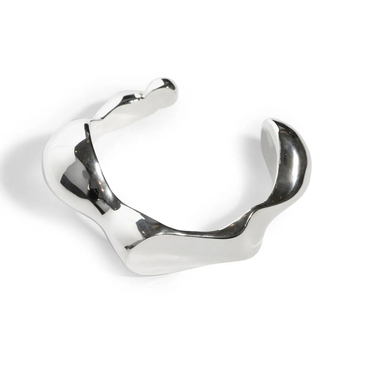 Tomfoolery Silver Sculptural Brancusi Cuff Sale