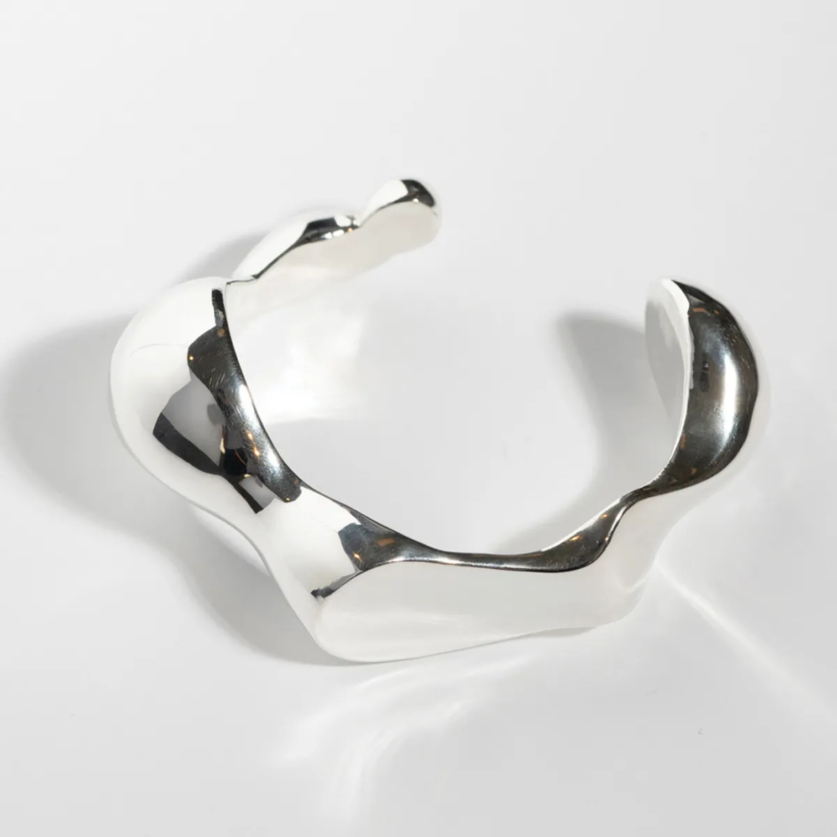 Tomfoolery Silver Sculptural Brancusi Cuff Sale