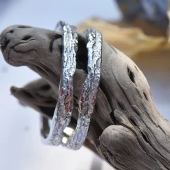 Tomfoolery Silver Skinny London Plane Hoops Outlet