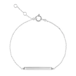 Tomfoolery Silver Slim Bar Bracelet Outlet