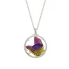 Tomfoolery Silver Small Floral Bouquet Pendant in Vibrance Fashion
