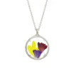 Tomfoolery Silver Small Floral Bouquet Pendant in Kaleidoscope Fashion