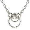 Tomfoolery Silver Spinning Bead Chain Pendant Necklace New