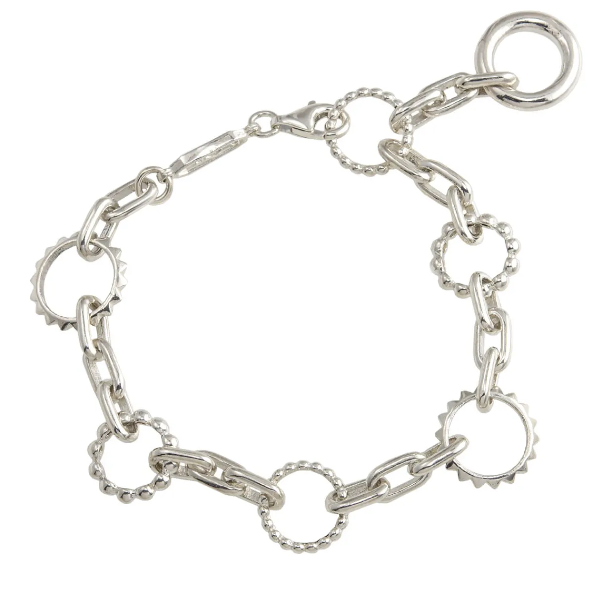 Tomfoolery Silver Spinning Chain Bracelet Online