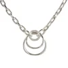 Tomfoolery Silver Spinning Chain Pendant Necklace Outlet