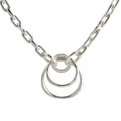 Tomfoolery Silver Spinning Chain Pendant Necklace Outlet