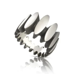 Tomfoolery Silver Stepping Stone Ring Sale