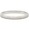Tomfoolery Silver Textured Round Bangle Online