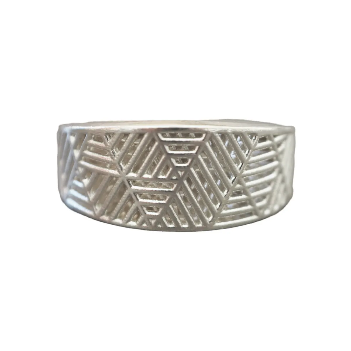 Tomfoolery Silver Tri Layered Tapered Band Best
