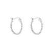 Tomfoolery Silver Twist Hoops Sale