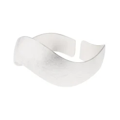 Tomfoolery Silver Wave Adjustable Cuff Discount