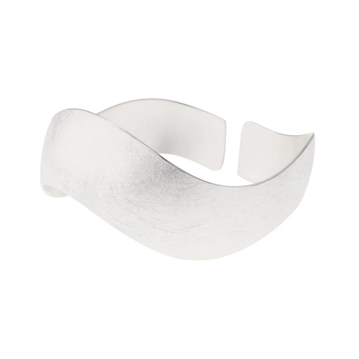 Tomfoolery Silver Wave Adjustable Cuff Discount