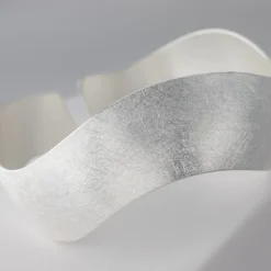 Tomfoolery Silver Wave Adjustable Cuff Discount
