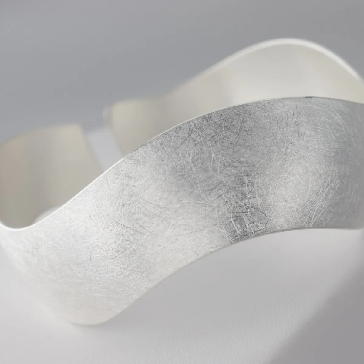 Tomfoolery Silver Wave Adjustable Cuff Discount