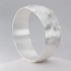 Tomfoolery Silver Wide Tapered Adjustable Cuff Hot
