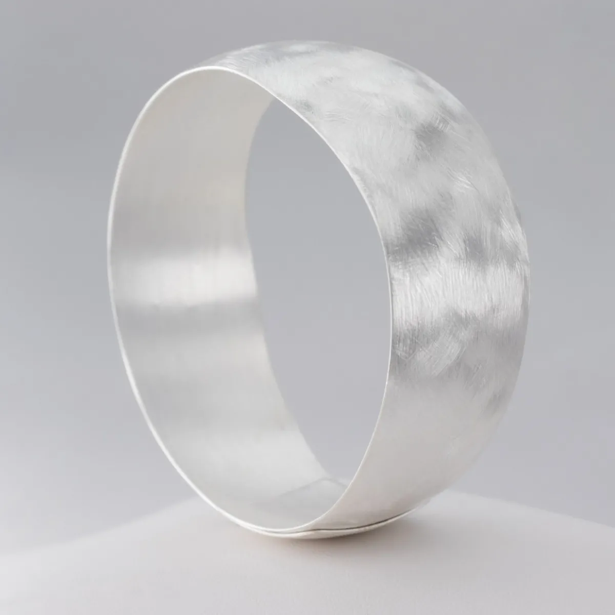 Tomfoolery Silver Wide Tapered Adjustable Cuff Hot