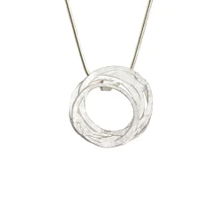 Tomfoolery Silver Wrap Pendant Hot