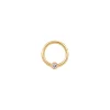 Tomfoolery Single Diamond Daith Hoop Hot