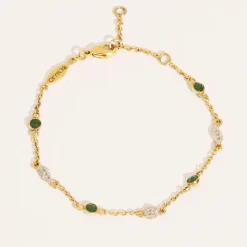 Tomfoolery Sitara Aventurine Chain Bracelet Clearance