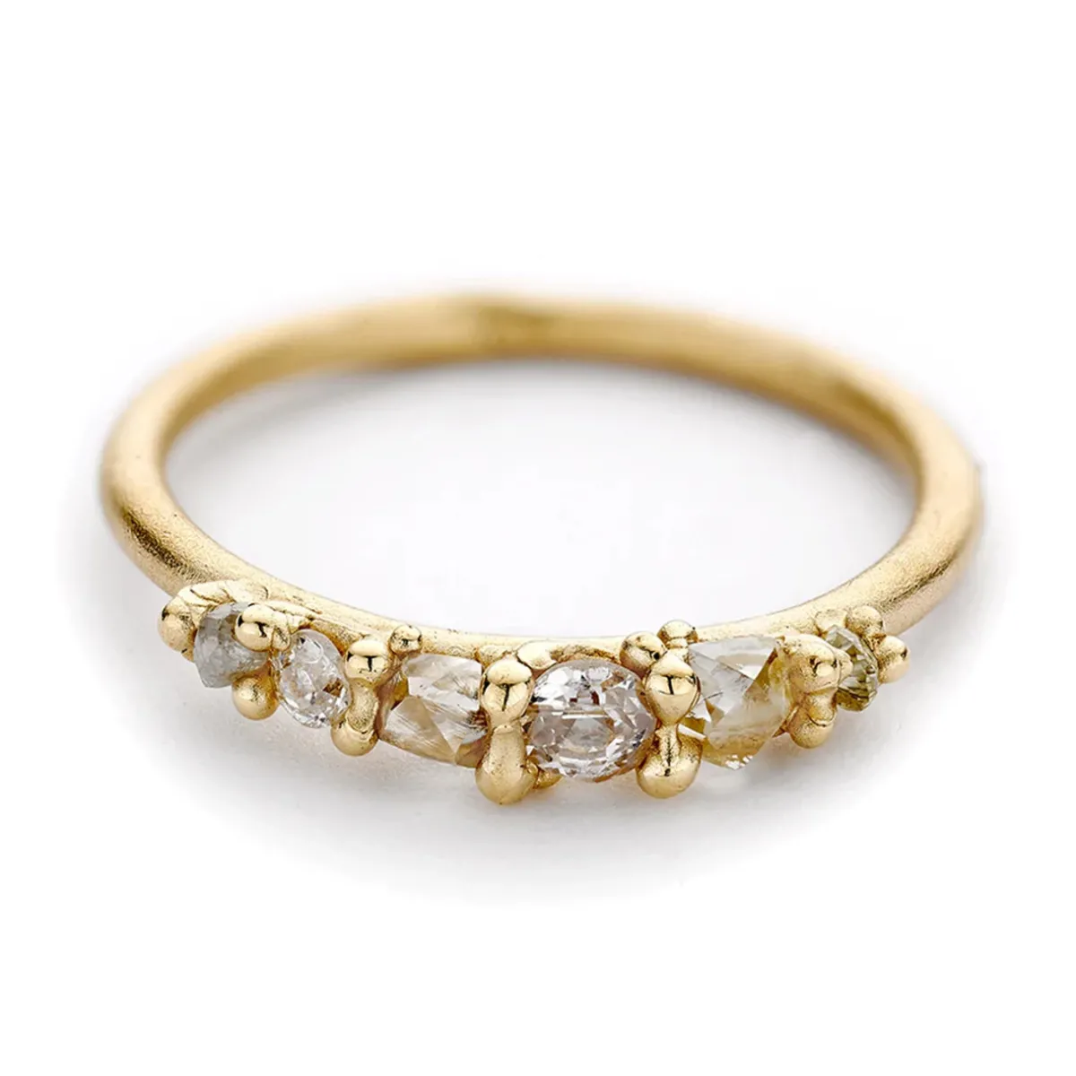 Tomfoolery Six Stone Mixed Diamond Ring Outlet