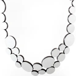 Tomfoolery Small Abstraction Necklace Silver Hot