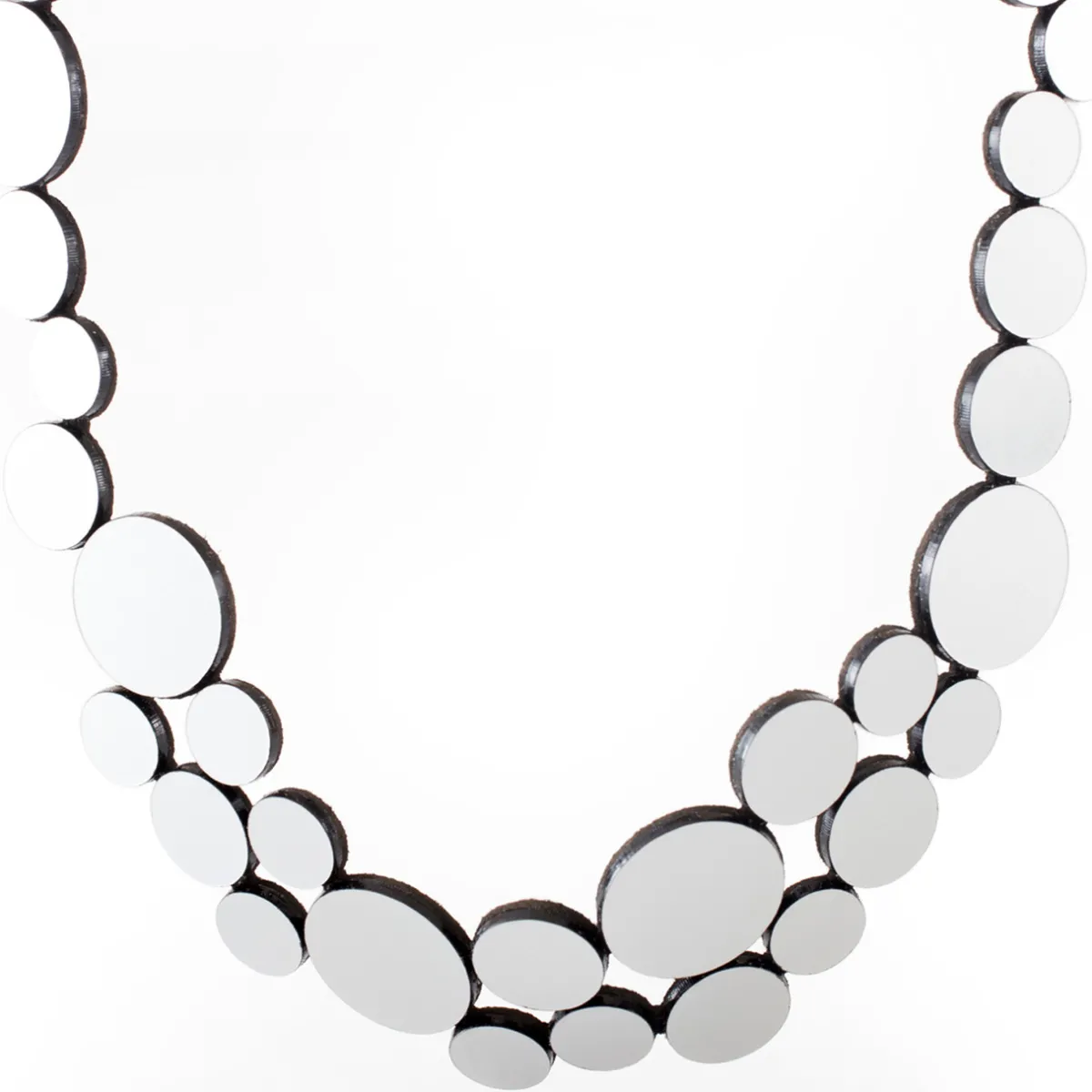 Tomfoolery Small Abstraction Necklace Silver Hot