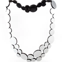 Tomfoolery Small Abstraction Necklace Silver Hot