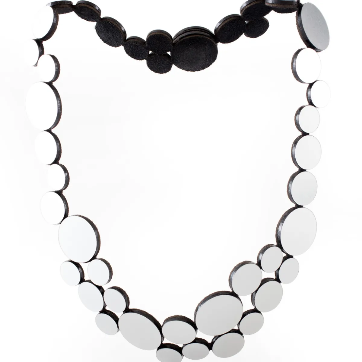 Tomfoolery Small Abstraction Necklace Silver Hot