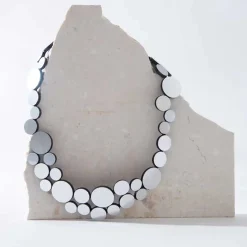 Tomfoolery Small Abstraction Necklace Silver Hot