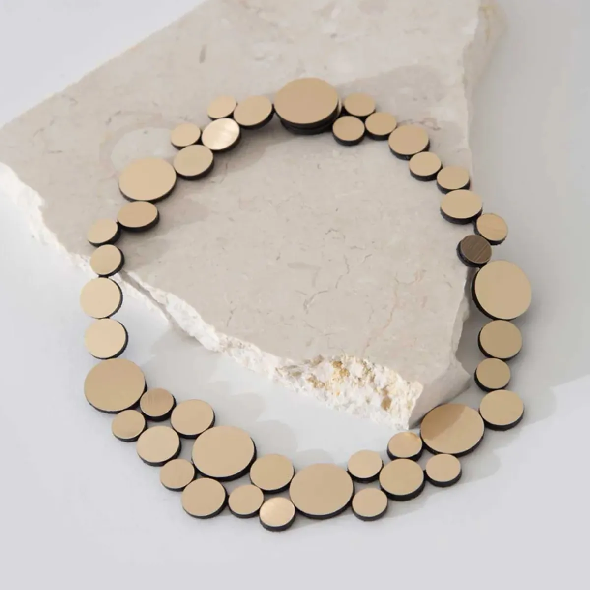 Tomfoolery Small Abstraction Necklace Silver Hot